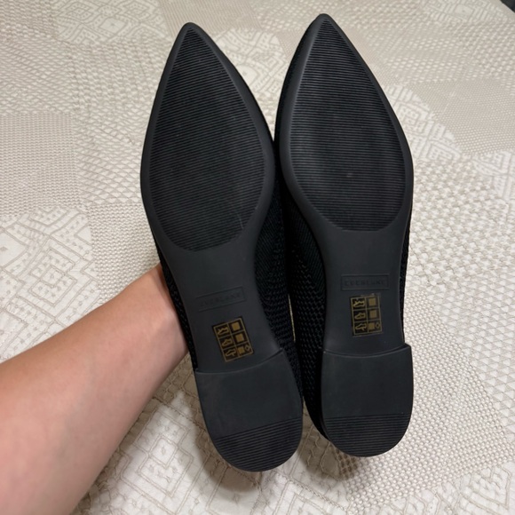 Everlane 40-Hour Flats ReKnit Black Ballet Flat 8.5 Like New - Picture 7 of 10